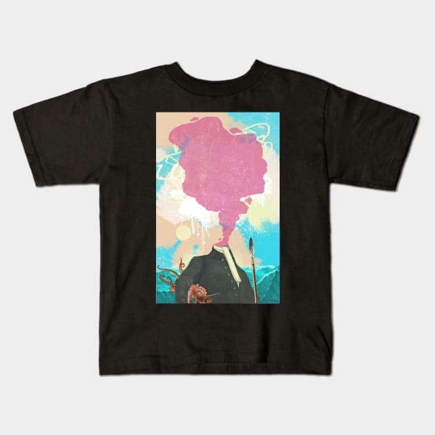 SEA CAPTAIN Kids T-Shirt by Showdeer